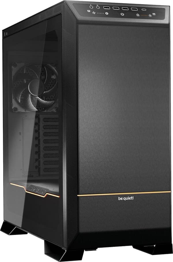 var tyst! Dark Base Pro 901 - FT - ATX - sidopanel med fönster (härdat glas) - ingen strömförsörjning (ATX / PS/2) - svart - USB/Audio (BGW50) Svart