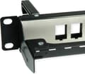 Miniatyrbillede 3 af 8: ROLINE 48,30 cm (19") keystone modulholder 16 porte skærmet sort (26.11.0363)