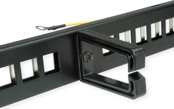 ROLINE 48,30 cm (19") keystone modulholder 16 porte skærmet sort (26.11.0363)
