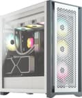 Miniatyrbillede 5 af 7: CORSAIR iCUE 5000D RGB Airflow - Mellemtårn - E-ATX - Sidepanel med vinduer (hærdet glas) - ingen strømforsyning (ATX) - True White - USB/Audio (CC-90