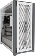 Miniatyrbillede 1 af 7: CORSAIR iCUE 5000D RGB Airflow - Mellemtårn - E-ATX - Sidepanel med vinduer (hærdet glas) - ingen strømforsyning (ATX) - True White - USB/Audio (CC-90