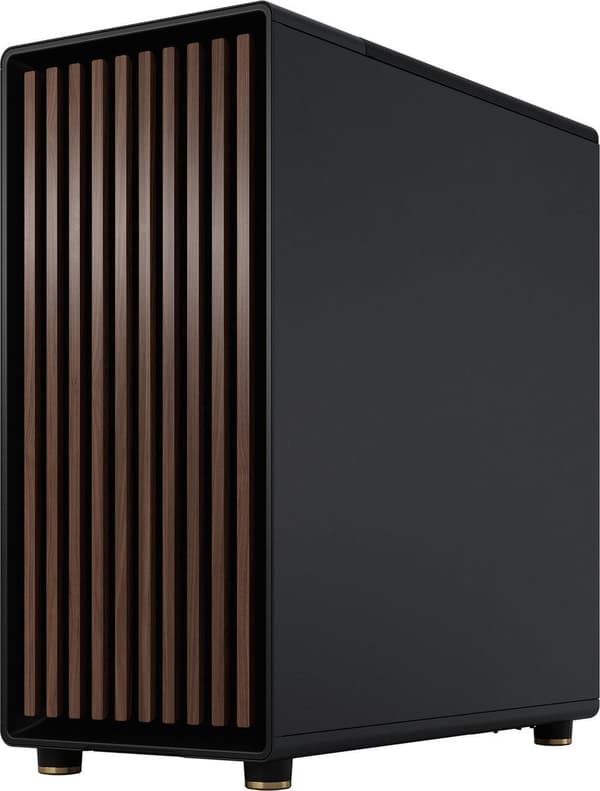 Fractal Design North - Midtower - ATX - sidepanel med vindue (tonet glas) - ingen strømforsyning (ATX) - Charcoal Black - USB/Audio (FD-C-NOR1C-02)