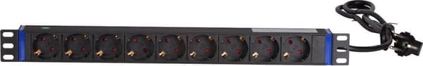DS-IT 19" grenuttag - 9-vägs (DS-9PDU)