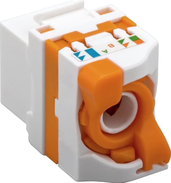 DS-IT CAT6 UTP Keystone -verkkoliitin – työkaluton kierre (DS-KC-UTP6-TL-T)