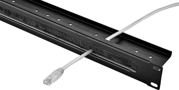 Renkforce RF-3429146 48,30 cm (19") børstebånd til netværksskab 1 U sort (RF-3429146)