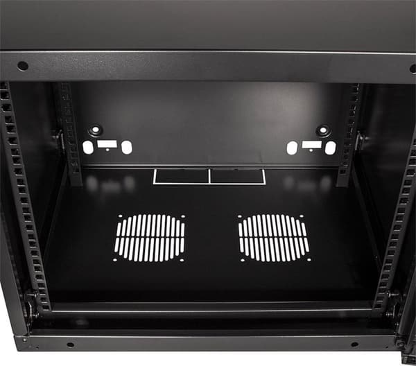 LogiLink 48,30 cm (19") vægfordeler, ét stykke, 9 U, mørkegrå (RAL7021), 1,2 mm stål, usamlet, pulverlakeret - 1 stk (W09F64B)