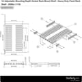 Miniatyrbillede 4 af 8: StarTech.com Server Rack Hylde - 1U - Justerbar monteringsdybde - Kraftig - Rack - Hylde - Sort - 1U - 48,3 cm (19") - til P/N: RK1233BKM, RK2433BKM,