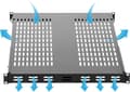 Miniatyrbillede 2 af 8: StarTech.com Server Rack Hylde - 1U - Justerbar monteringsdybde - Kraftig - Rack - Hylde - Sort - 1U - 48,3 cm (19") - til P/N: RK1233BKM, RK2433BKM,