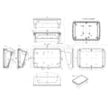 Miniatyrbild 3 av 3: Bopla BoPad BOP 7.0 P-9005-SET Panelhölje (L x B x H) 215 x 150 x 75.70 mm ABS Svart (RAL 9005) 1 st