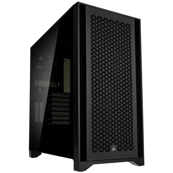 Corsair 4000D Airflow Tempered Glass Midi-Tower Datorchassi GAMER Svart Svart