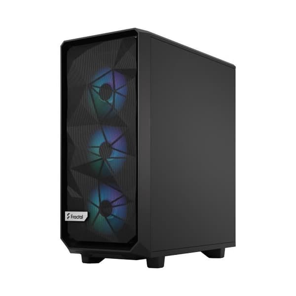 PC-fodral FRACTAL DESIGN Meshify 2 Compact Lite RGB Svart TG Ljusfärgad ATX Svart
