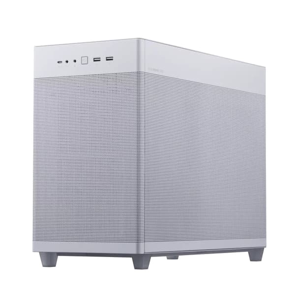 ASUS AP201 PRIME CASE TG WHITE - Mini Tower - PC - Vit - micro ATX - Mini-ITX - 17 cm - 33,8 cm (90DC00G3-B39010)