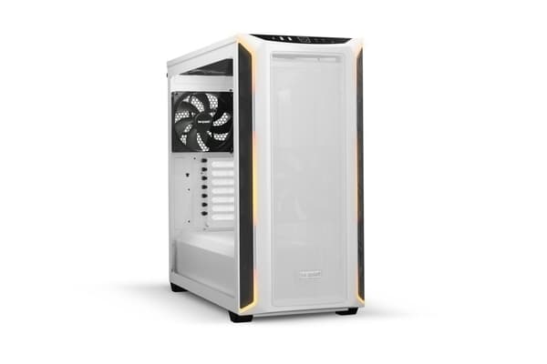 ole hiljaa! SHADOW BASE 800 DX - Midi-torni - E-ATX - sivupaneeli ikkunalla (karkaistu lasi) - ei virtalähdettä (ATX / PS/2) - valkoinen - USB/Audio ( Valkoinen