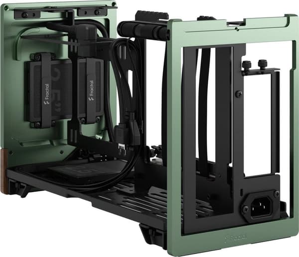 Fractal Design Terra - Small Form Factor (SFF) - Grön - Mini-ITX - Aluminium - Trä