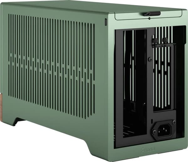 Fractal Design Terra - Small Form Factor (SFF) - Grön - Mini-ITX - Aluminium - Trä