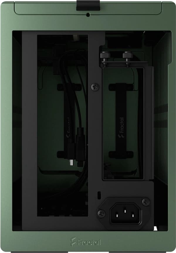 Fractal Design Terra - Small Form Factor (SFF) - Grön - Mini-ITX - Aluminium - Trä
