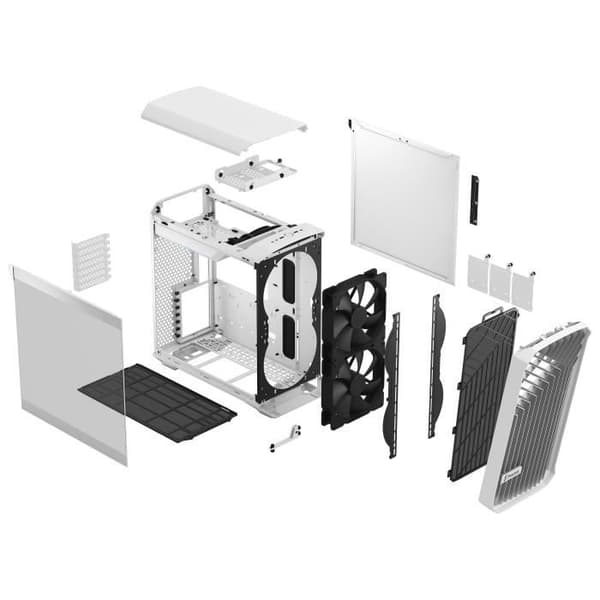 PC-fodral - FRACTAL DESIGN - Torrent Compact White TG Clear Tint - Vit ( FD-C-TOR1C-03 )