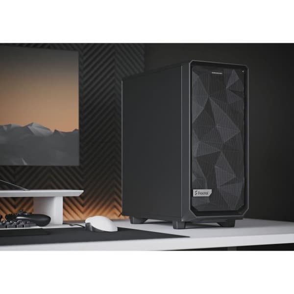 FRACTAL DESIGN - Meshify 2 kompakt PC-fodral svart solid panel
