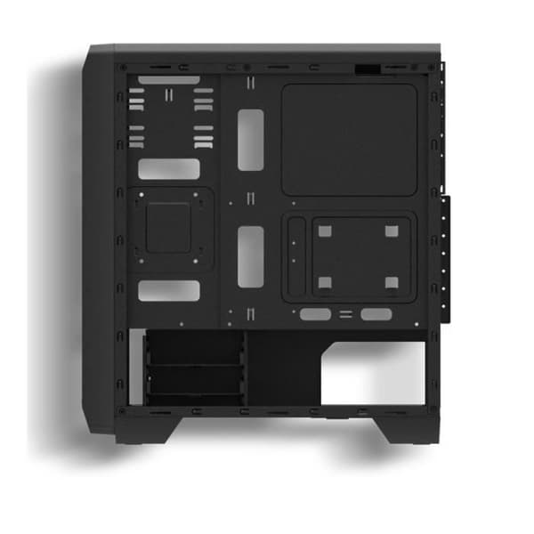 ZALMAN S2 PC CASE - Medium Tower - Svart - Transparent akryl sidodörr - ATX-format (S2BK)