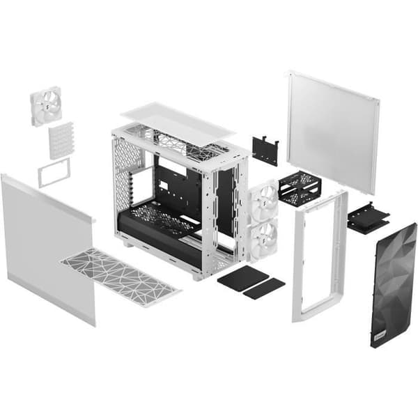 FRACTAL DESIGN - Meshify 2 Lite White TG Clear Tint - PC-fodral - Vit ( FD-C-MEL2A-04 )