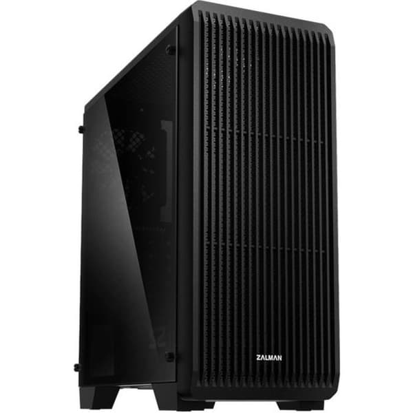 ZALMAN S2TG PC-fodral - Medium tower - ATX-format - Utan strömförsörjning - Fläktar ingår Svart