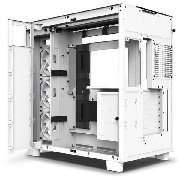 PC-chassi - NZXT - H9 Elite - Vit - Optimal kylning - Härdat glas - 10 fläktar
