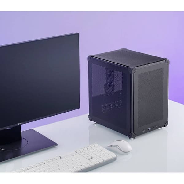 Jonsbo C6 Black Microtower Datorchassi, Datorchassi GAMER Svart