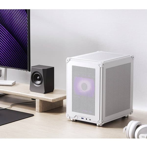 Jonsbo C6 White Microtower Datorchassi, Datorchassi GAMER Vit