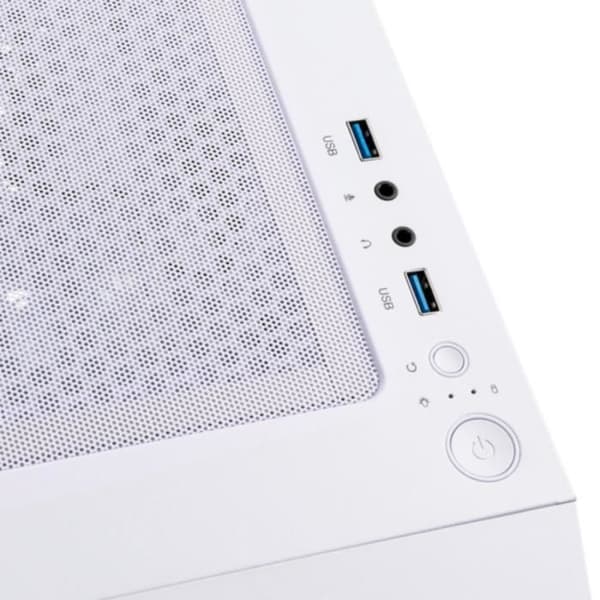 BITFENIX Nova Mesh SE TG (Vit) - Fodral utan strömförsörjning - Mellantorn - ATX-format