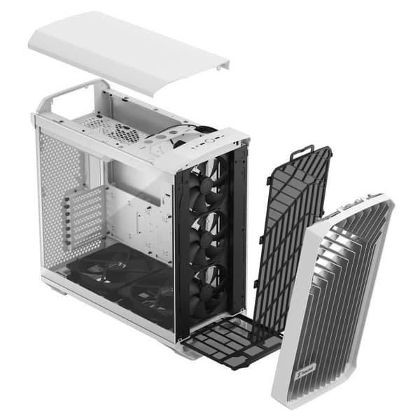 PC-fodral - FRACTAL DESIGN - Torrent RGB White TG Clear Plåt