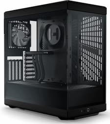 Case HYTE Y40 Tempered Glass, Mid-Tower, Black Sort