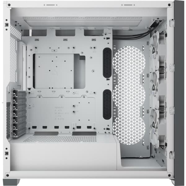 Case Corsair iCUE 5000X RGB Mid Tower, Tempered Glass, White