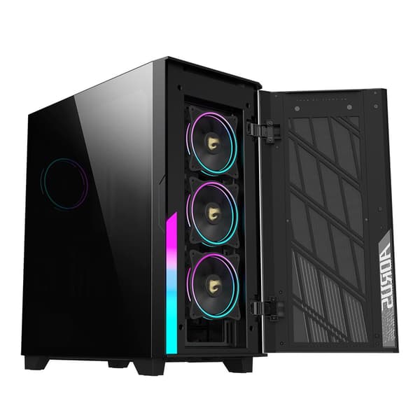 Case Gigabyte AORUS AC500 ST Tempered Glass RGB Fusion 2.0 Mid Tower Svart