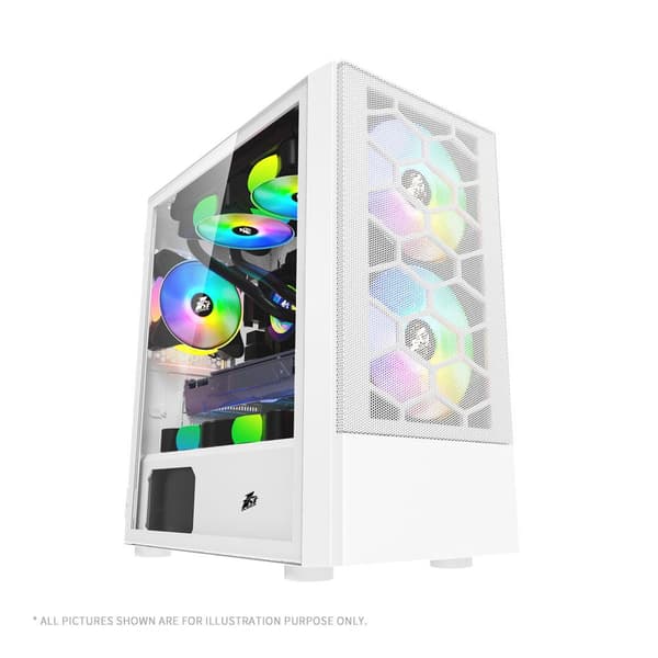 Carcasa 1STPLAYER Gaming X4-M WHITE Hvid