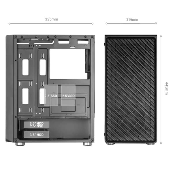 Mars Gaming MC-3000 Computer case ATX / 4x FAN