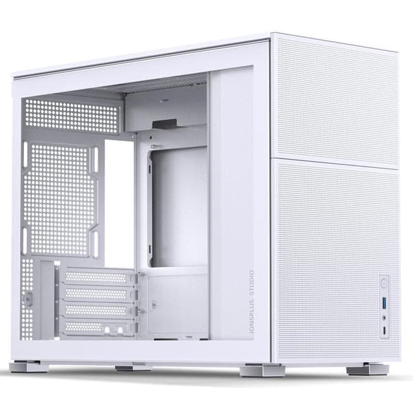 Jonsbo D31 MESH Micro-ATX Case, Tempered Glass - white Hvid
