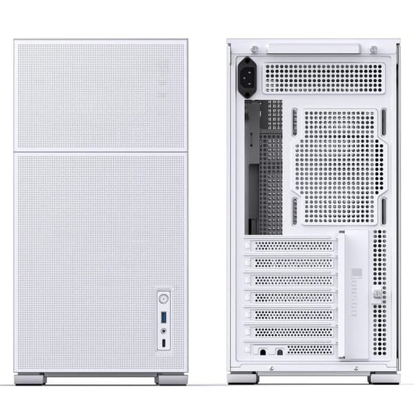 Jonsbo D41 MESH ATX Case, Tempered Glass - white