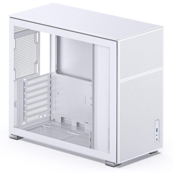 Jonsbo D41 MESH ATX Case, Tempered Glass - white