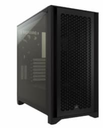 Case Corsair 4000D Airflow Mid Tower, Tempered Glass, Black Svart