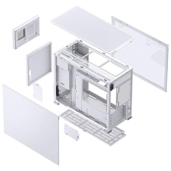 Jonsbo D31 MESH Screen Micro-ATX Case, Tempered Glass - white