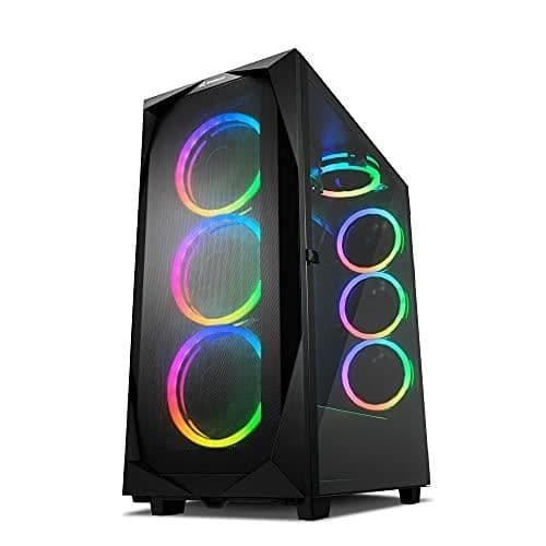 SHARKOON REV300 RGB PC CASE 4044951032129 Svart