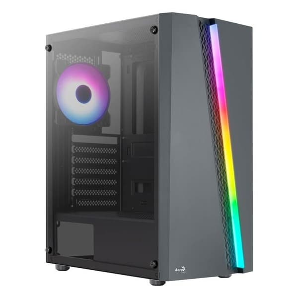 PC-fodral utan strömförsörjning - AEROCOOL Blade G V1 RGB (svart) - Medium tower - ATX-format