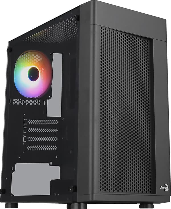 Aerocool HEXFORMBKV2 Micro ATX PC Case 3 Fans FRGB Sort