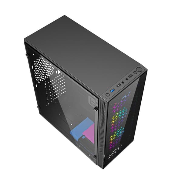Gembird CCC-FC-500 Gaming ARGB fodral Fornax 500, svart