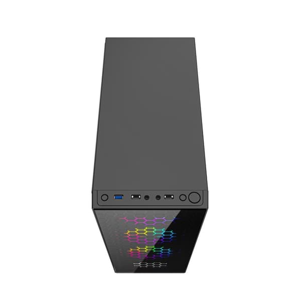 Gembird CCC-FC-500 Gaming ARGB fodral Fornax 500, svart