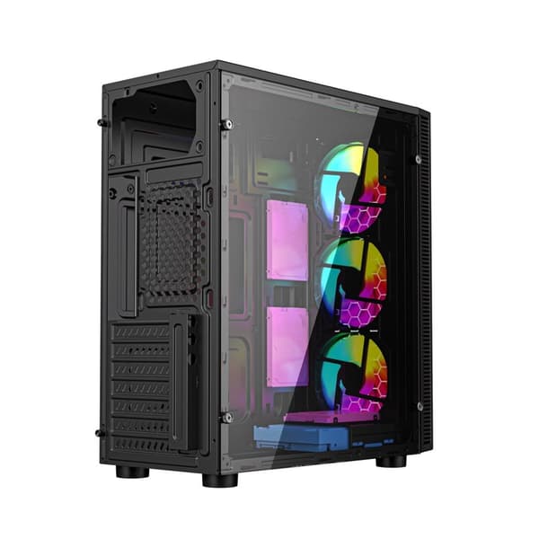 Gembird CCC-FC-500 Gaming ARGB fodral Fornax 500, svart