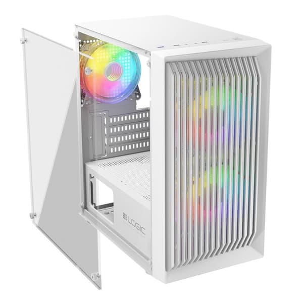 LOGIC ATOS ARGB Mini USB 3.0 kabinet Hvid