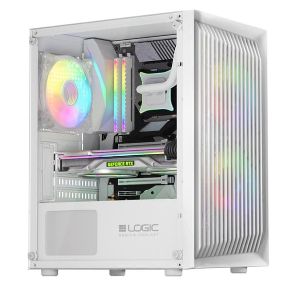 LOGIC ATOS ARGB Mini USB 3.0 kabinet Hvid