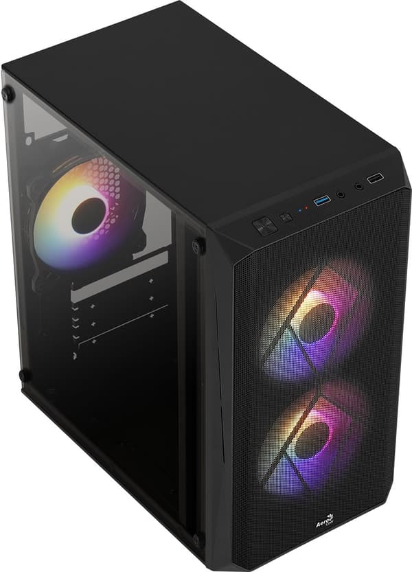 Aerocool CS107V2 computertaske Mini Tower Sort