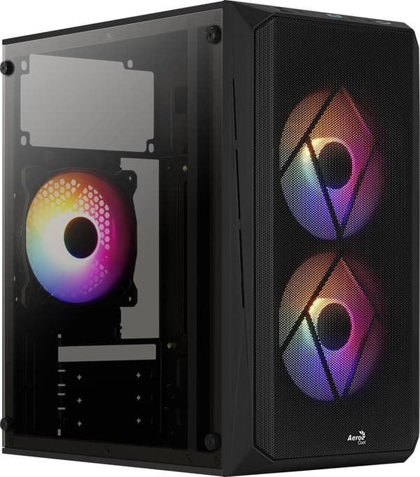 Aerocool CS107V2 computertaske Mini Tower Sort Sort